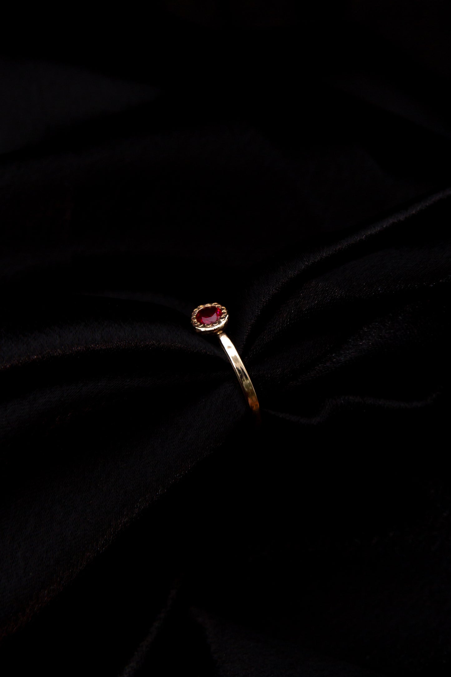 Sample Gold Ring with Ruby