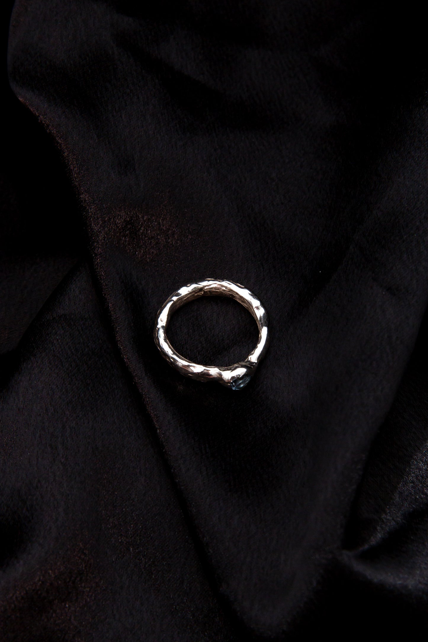 Sample Ring [Aqua Heart Stone]
