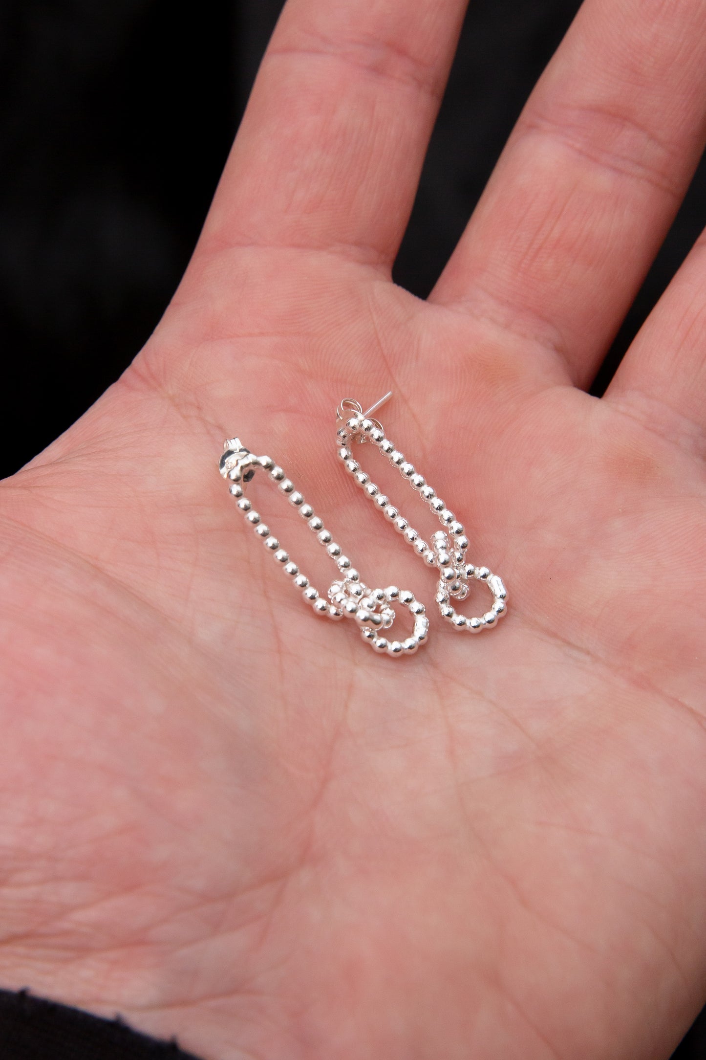 Sample Chain Earrings [GRANULATED]