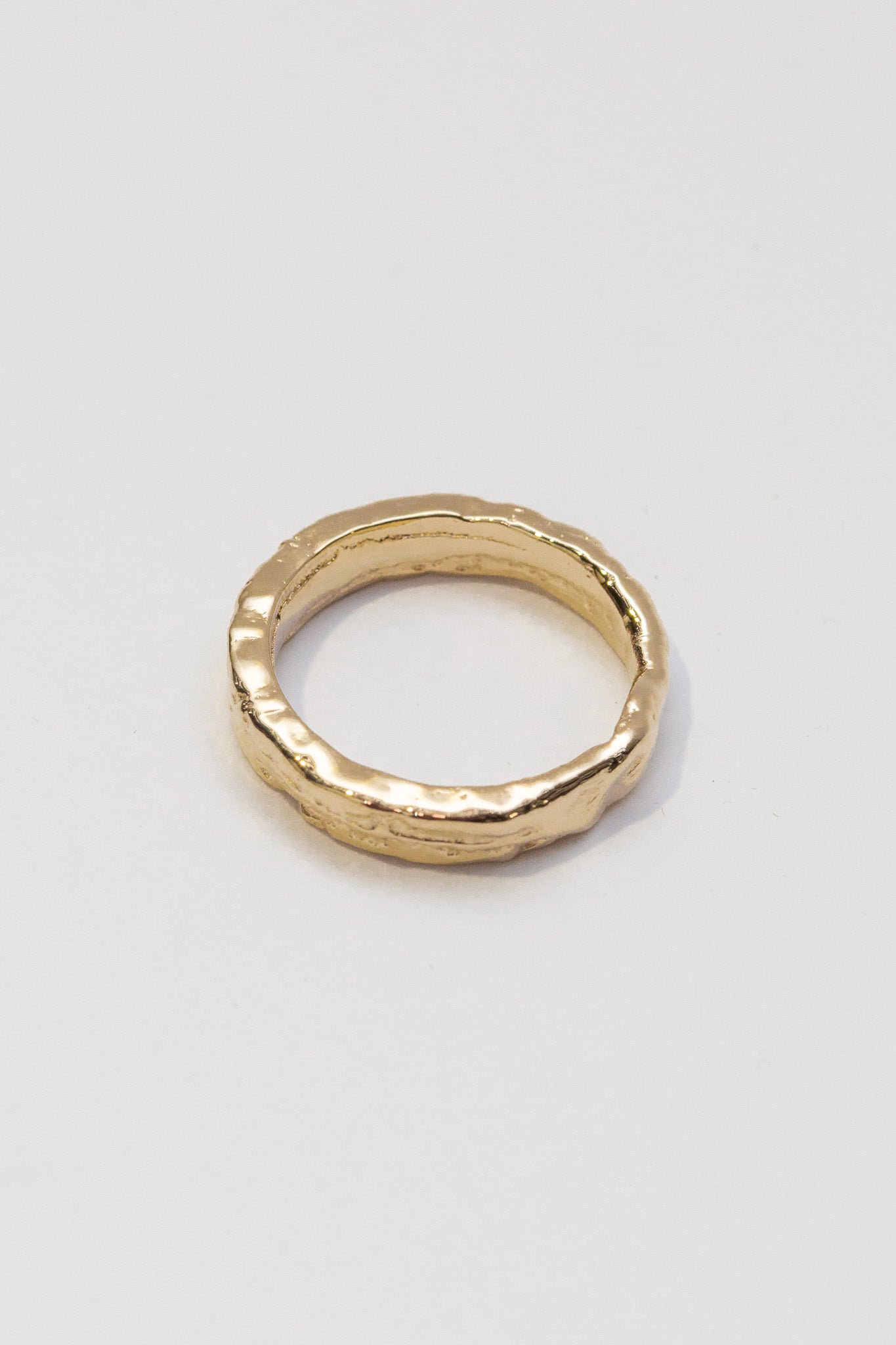 Gold Sandcast Ring (1)
