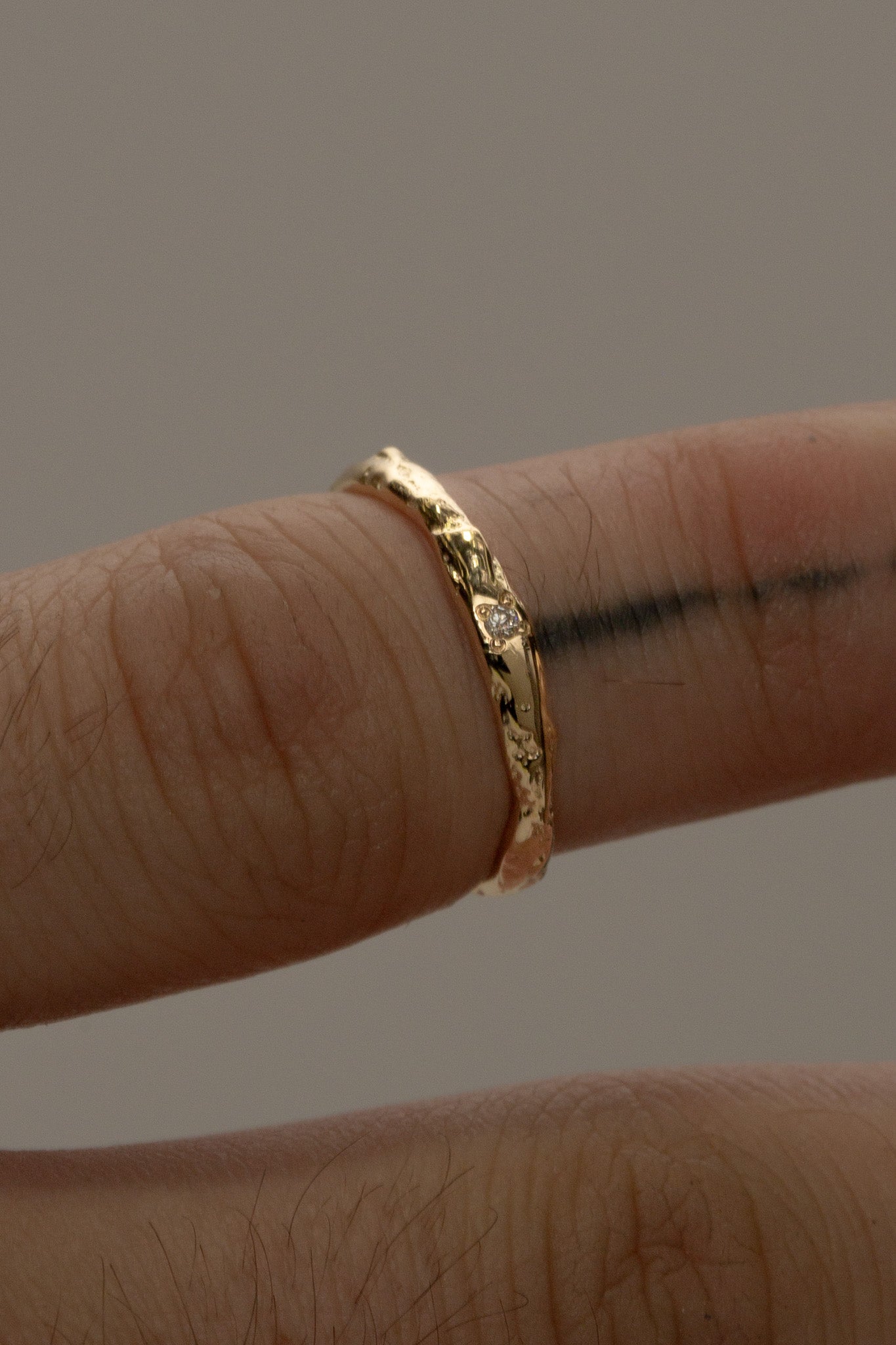 Gold Sandcast Ring (3)