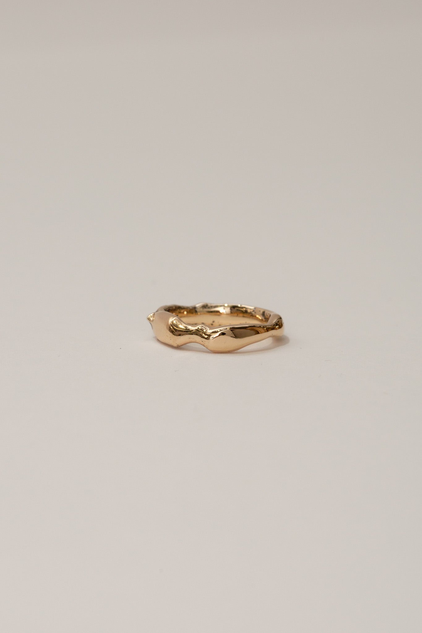 Gold Sandcast Ring (2)